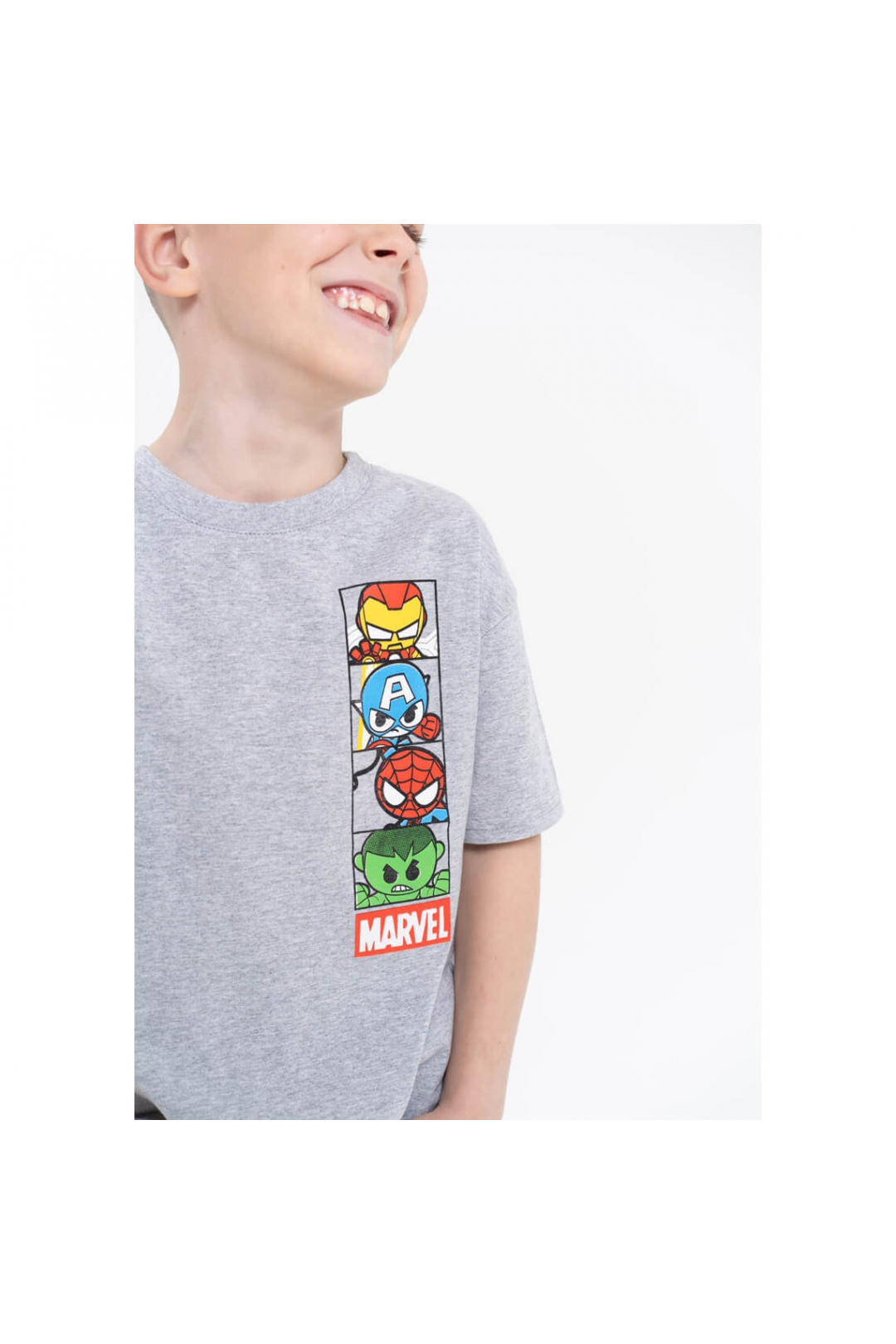 Футболка для хлопчика сірий кулір-двонитка