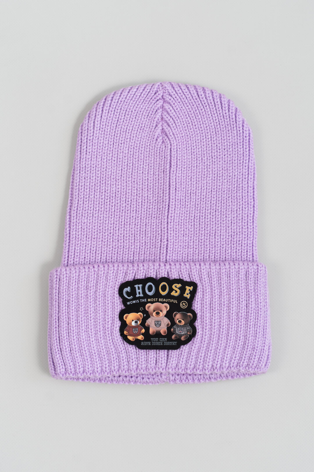 Шапка для дівчинки бузковий в'язка