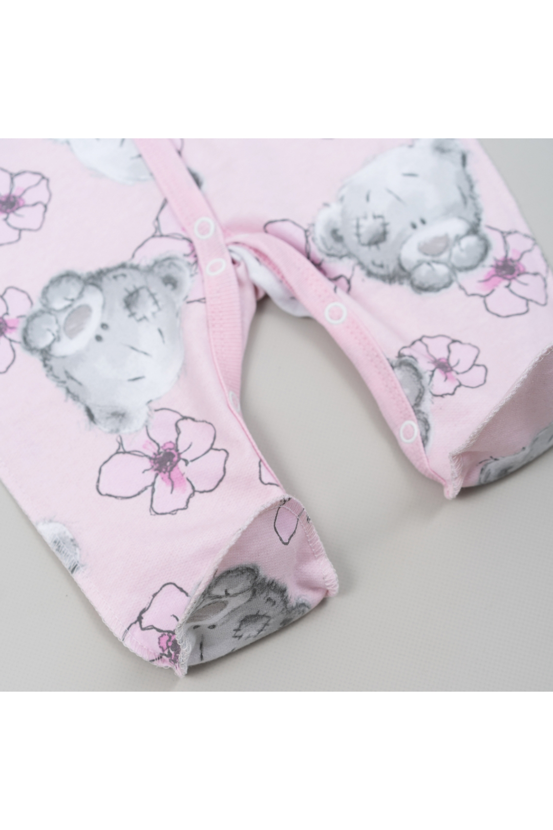 Сліп для новонароджених Teddy рожевий начіс (футер)