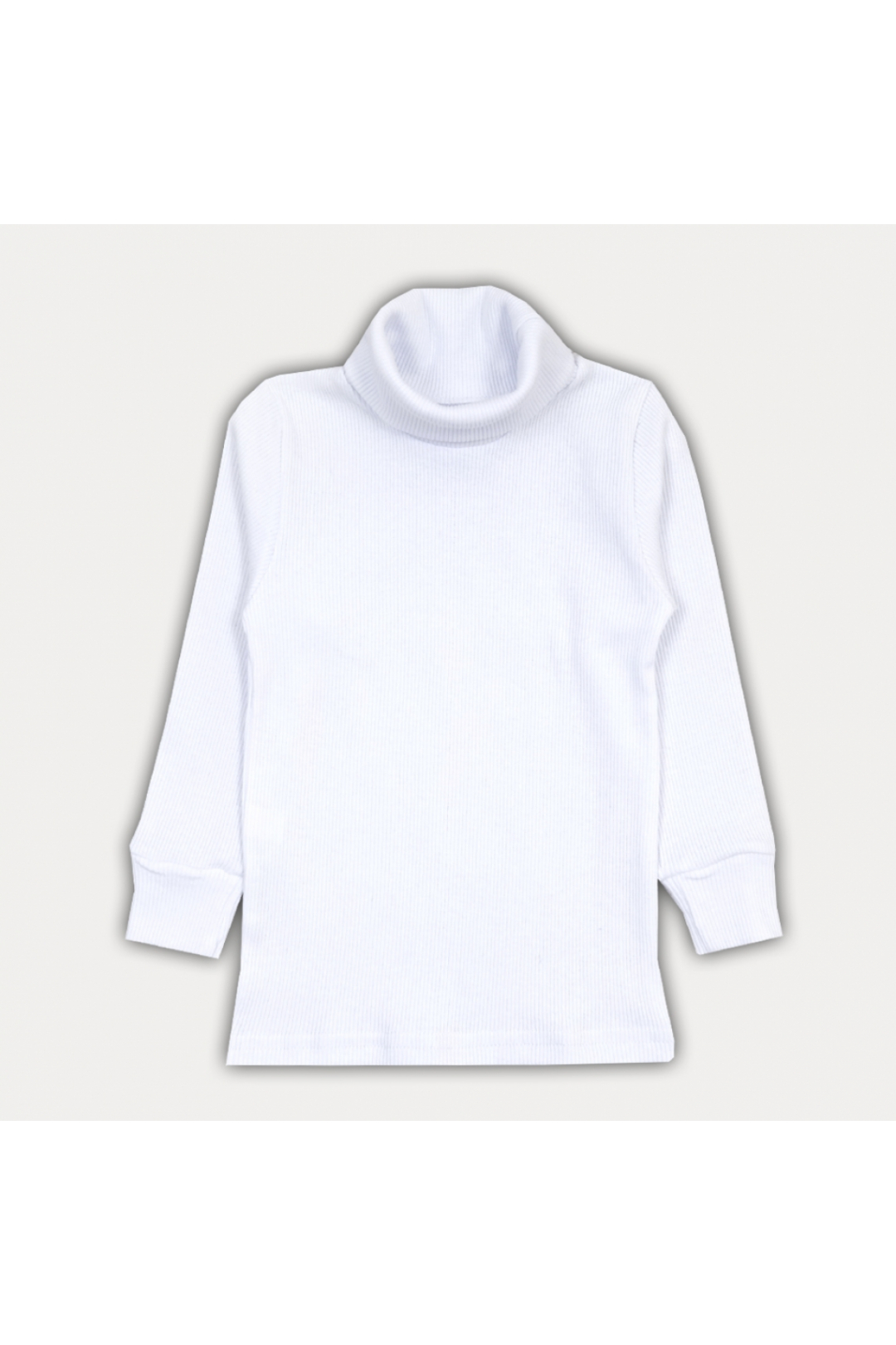 Гольф для дівчинки білий рубчик