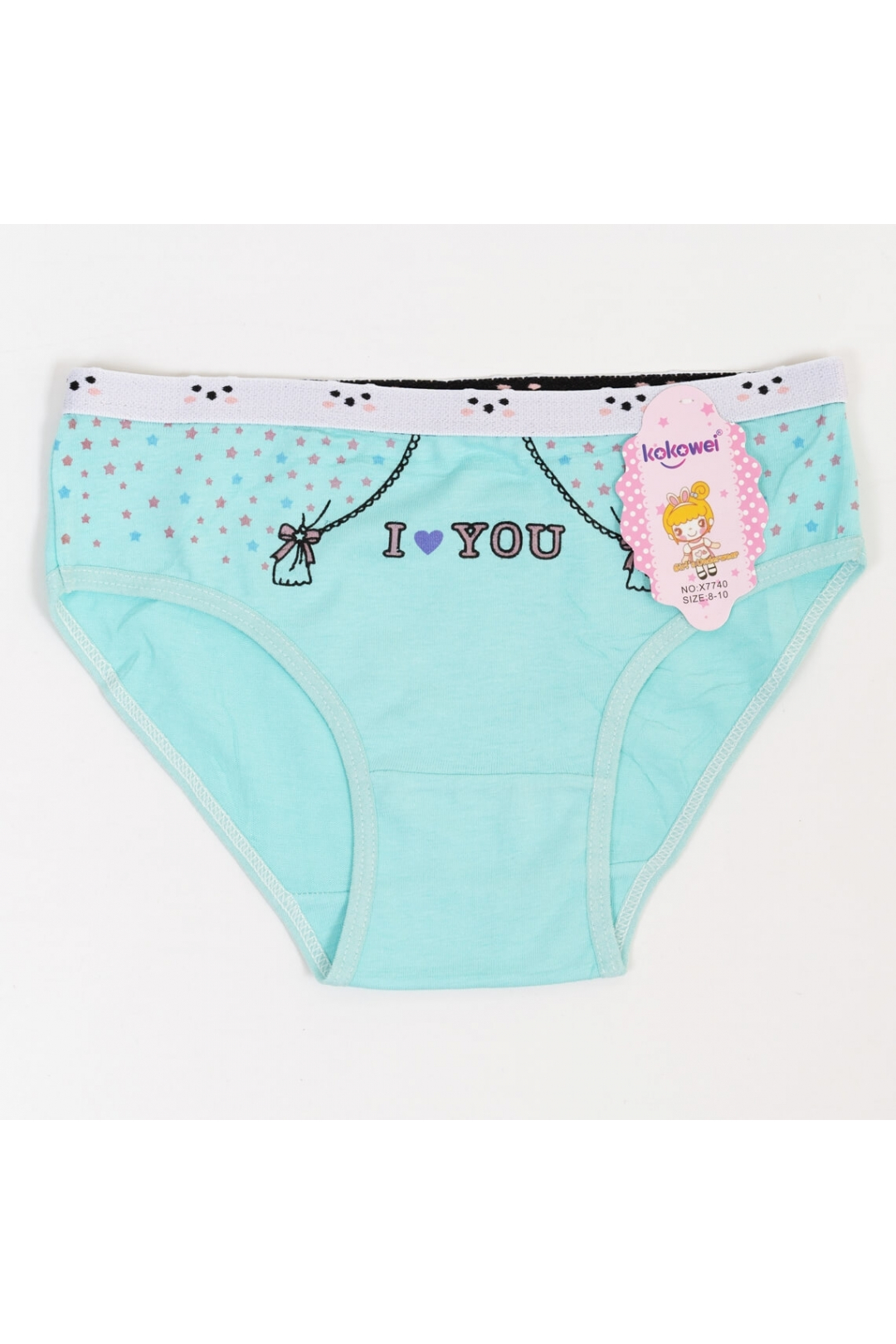 Трусики для дівчинки ментол стретч-кулір