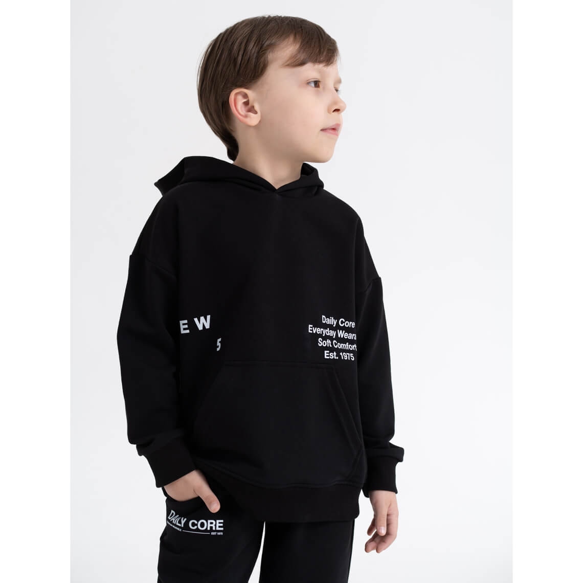 Костюм для хлопчика чорний двонитка