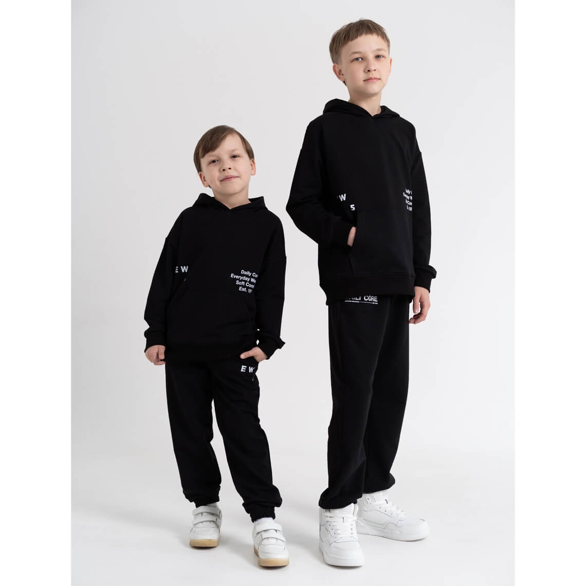 Костюм для хлопчика чорний двонитка