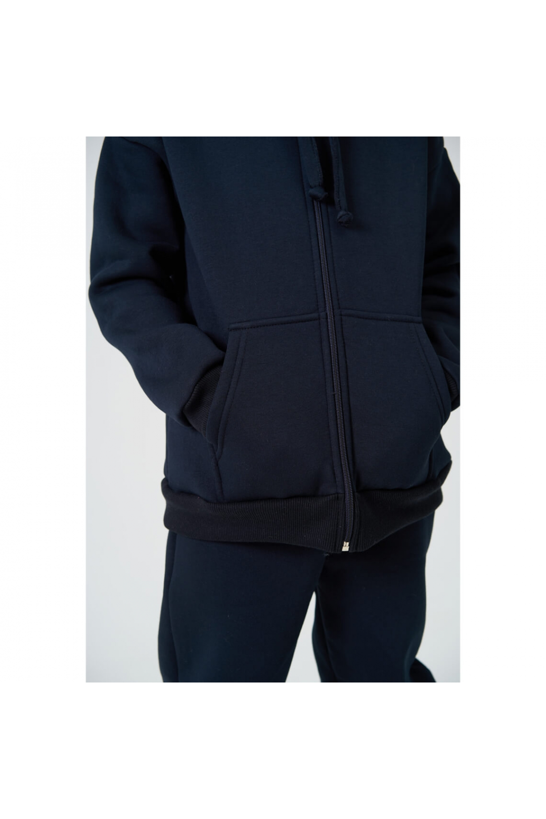 Костюм для хлопчика темно-синій тринитка на флісі