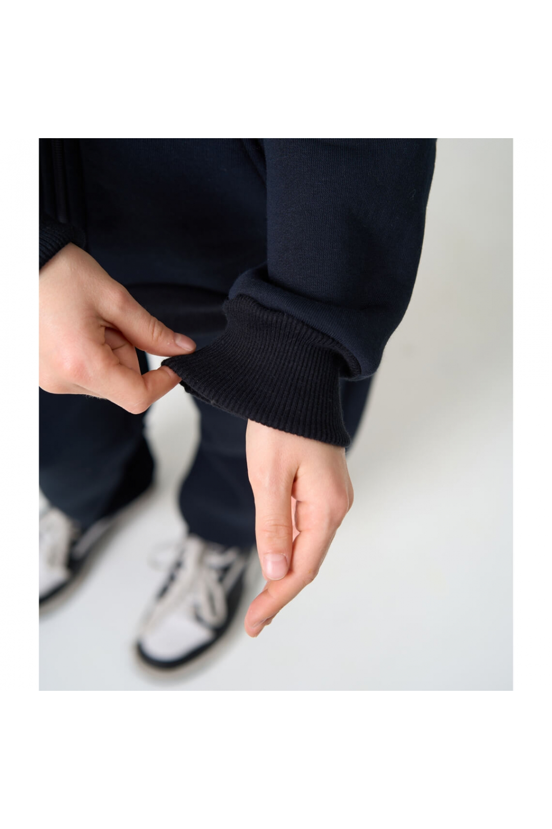 Костюм для хлопчика темно-синій тринитка на флісі