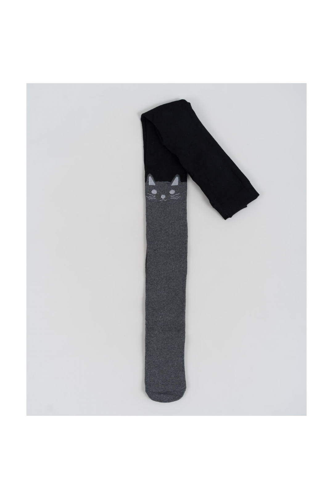 Колготки для дівчинки графітово-чорний махра