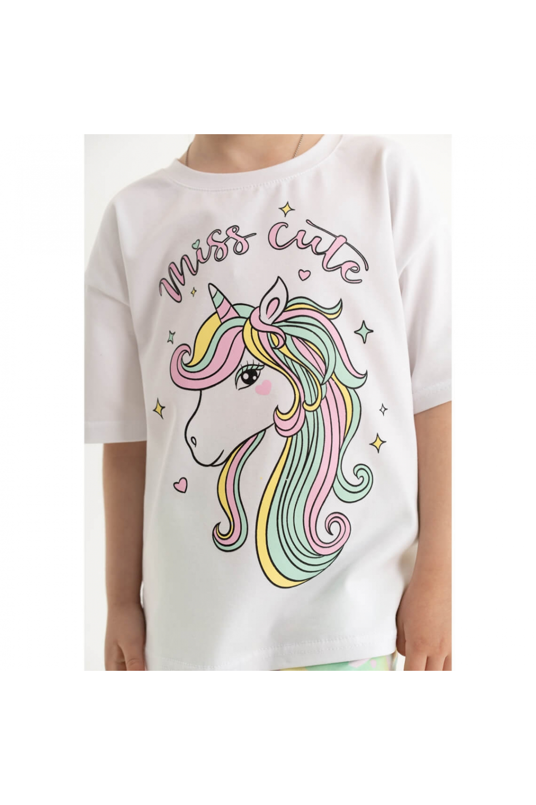 Комплект для дівчинки молочний стретч кулір