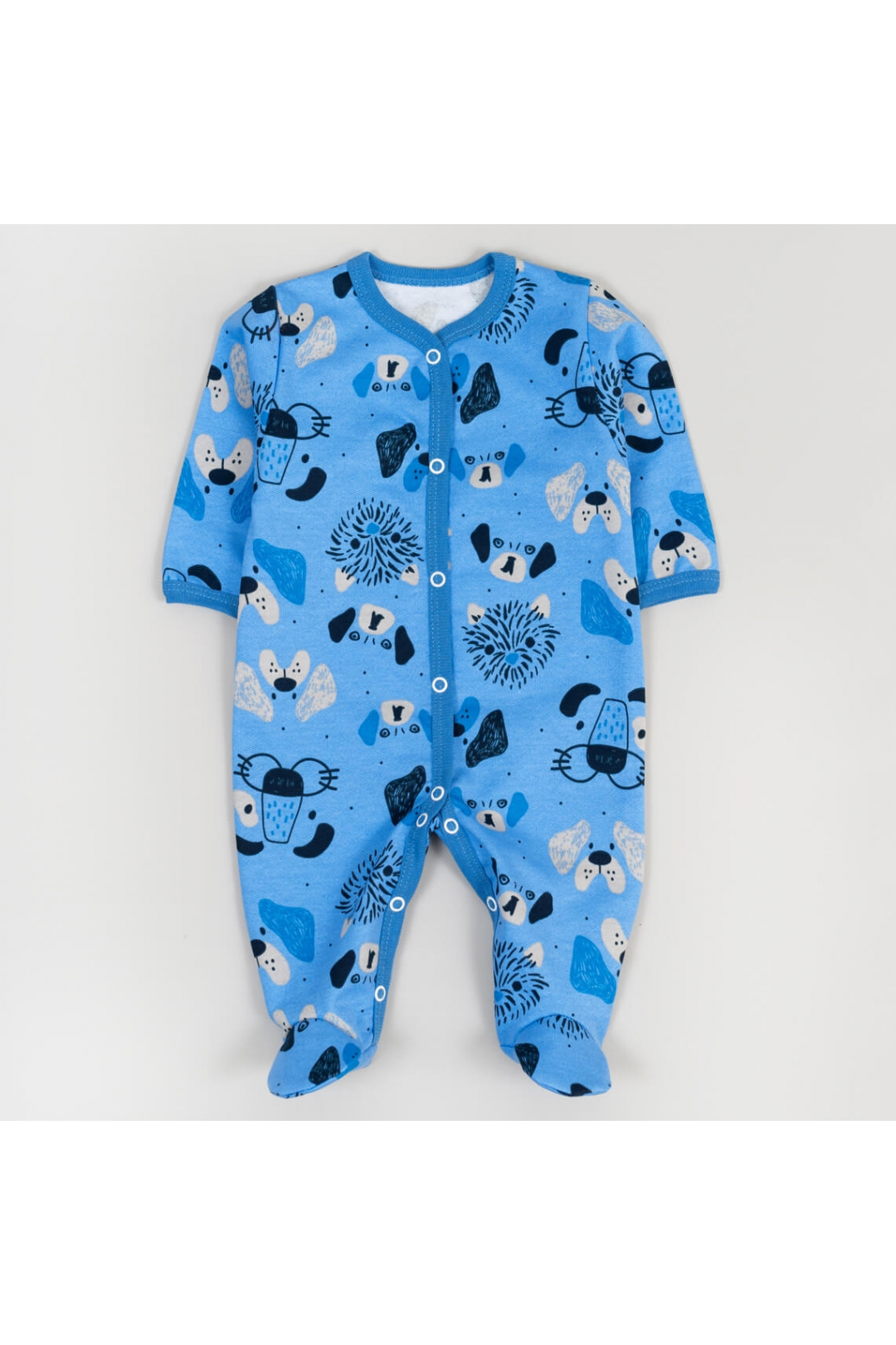 Чоловічок для малят блакитні Песики начіс (футер)