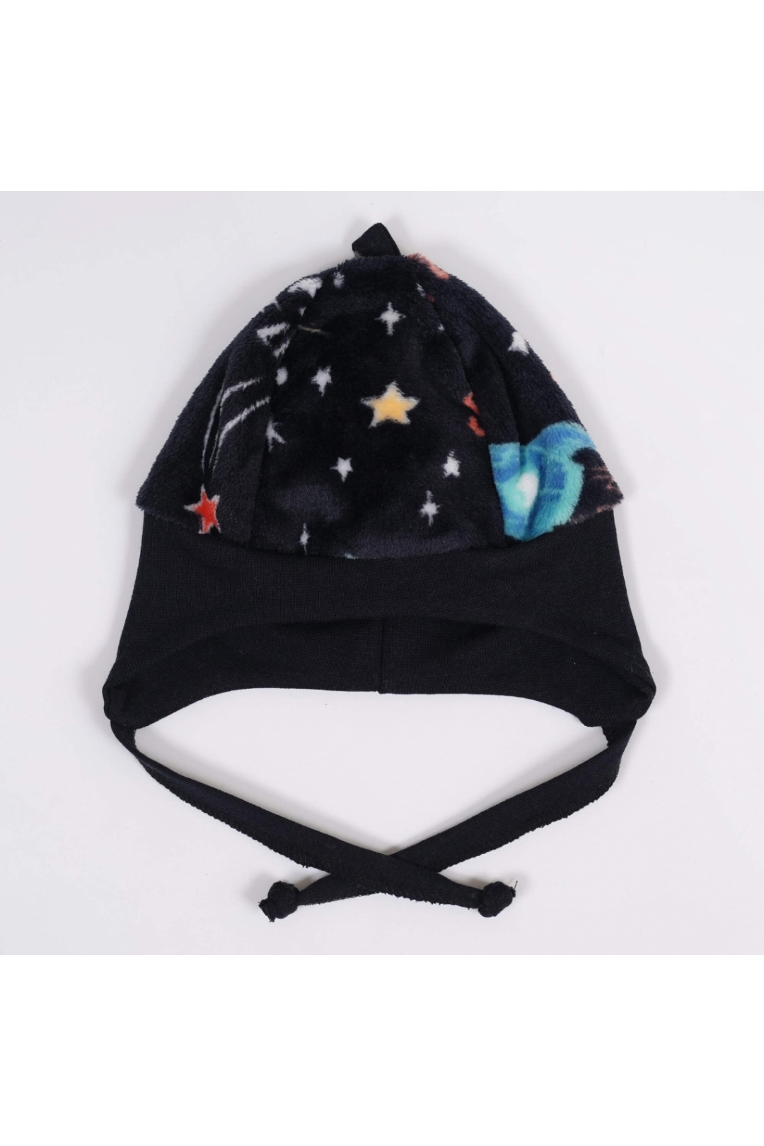 Шапочка для малят тепла Космос темно-синій велсофт