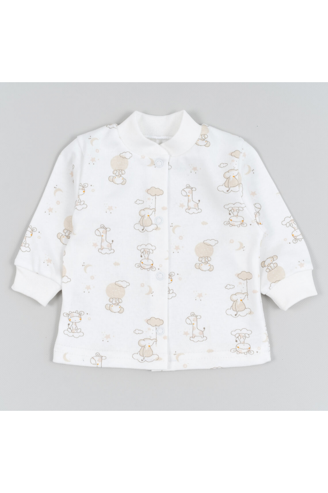 Кофтинка ясельна молочний Слоніки інтерлок