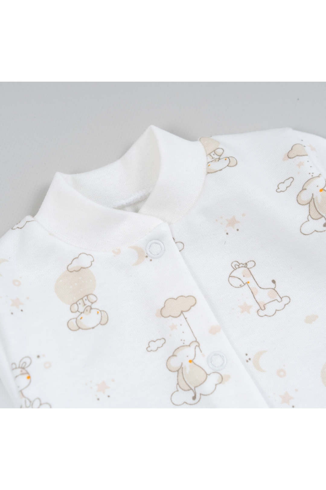 Кофтинка ясельна молочний Слоніки інтерлок