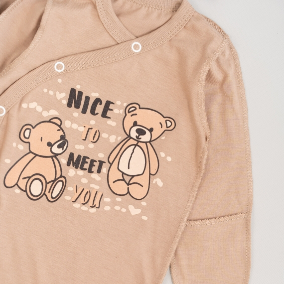 Комплект для новонароджених бежевий кулір