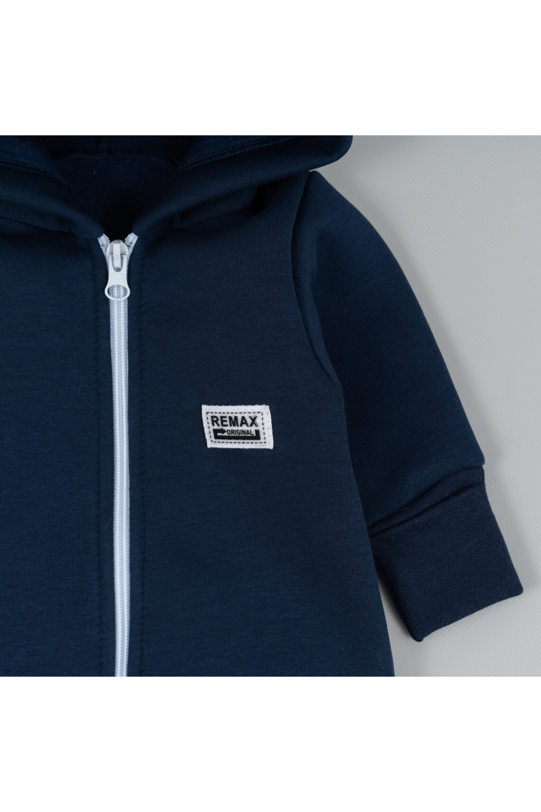 Комбінезон для малят темно-синій тринитка на флісі