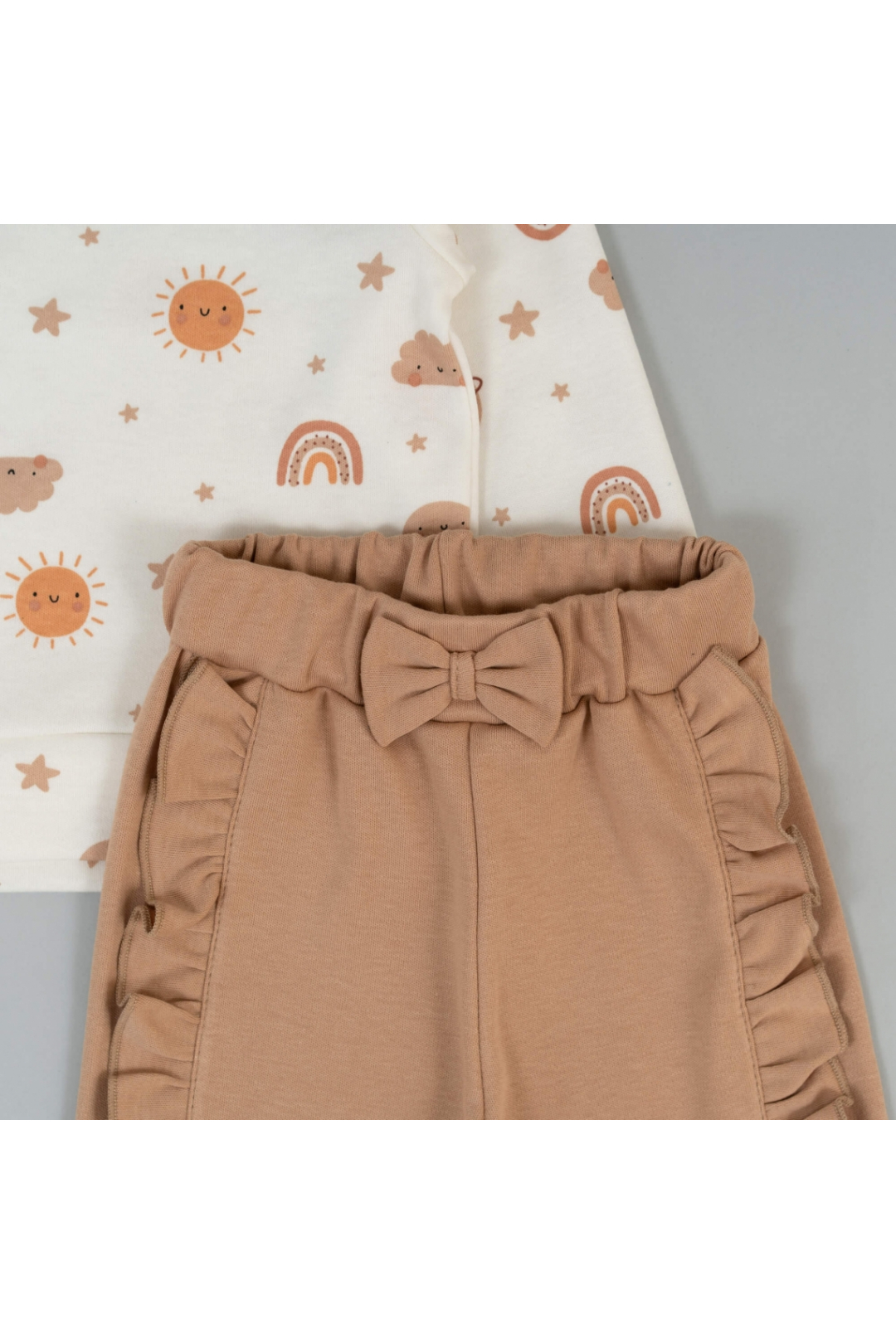 Костюм для дівчинки Планети пісочний інтерлок