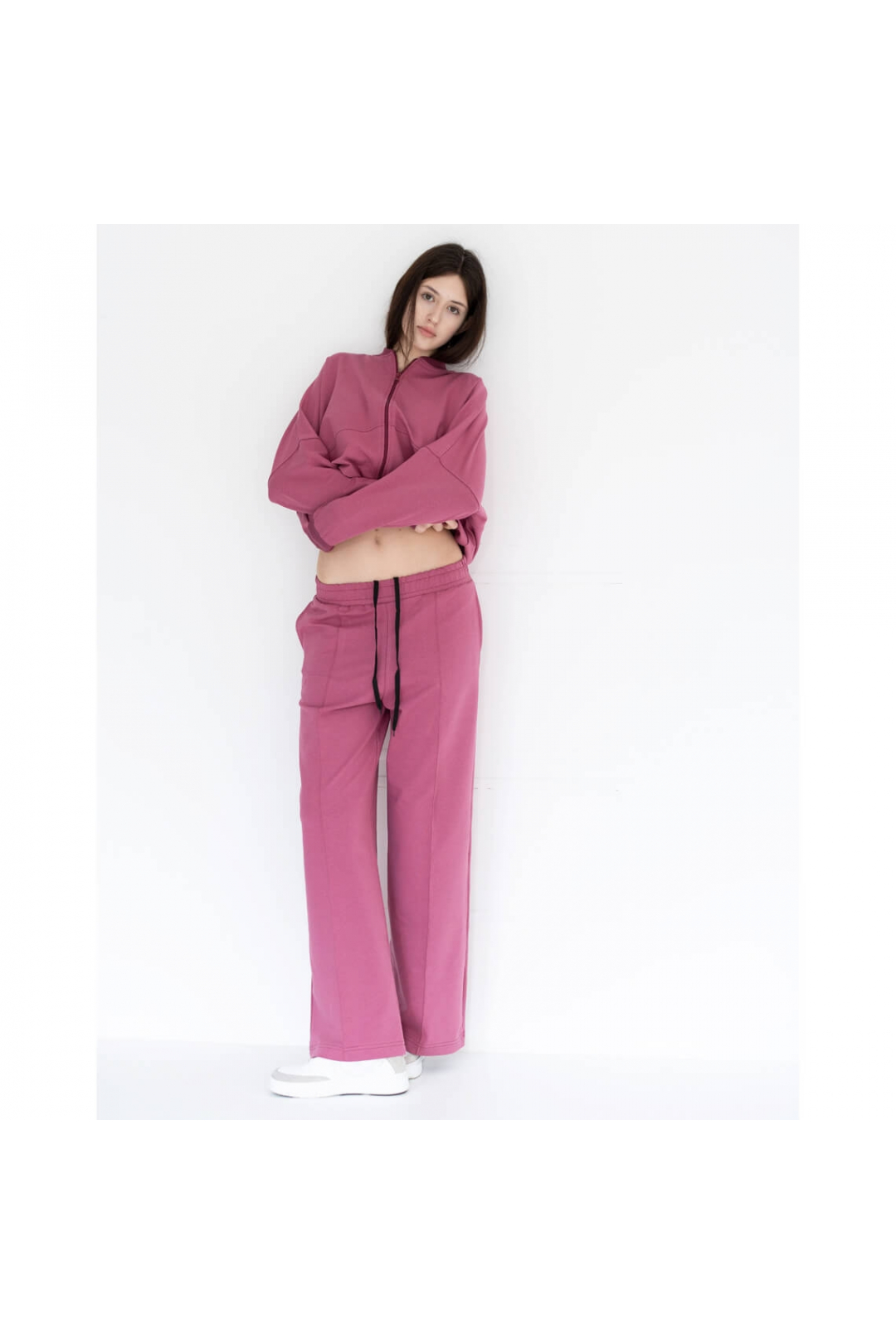 Костюм жіночий ягідний двонитка