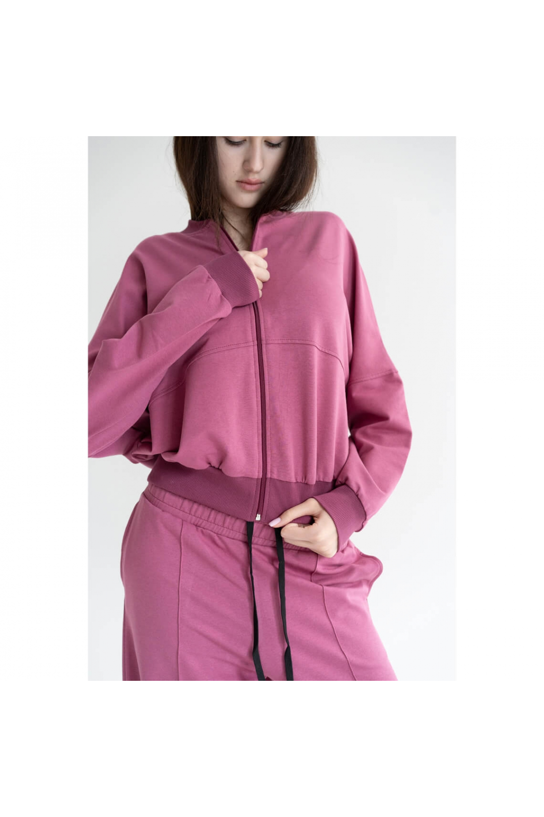 Костюм жіночий ягідний двонитка