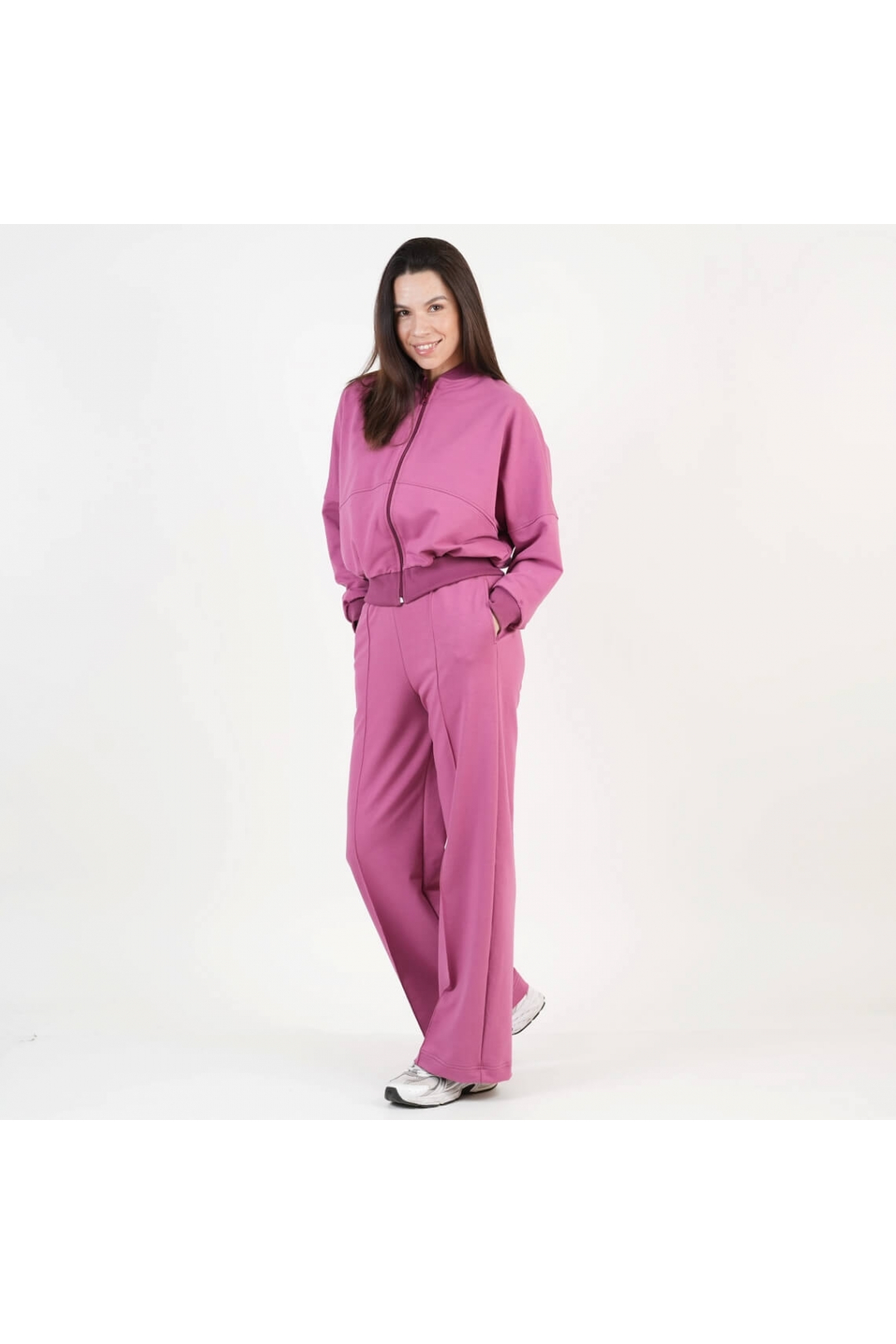 Костюм жіночий ягідний двонитка