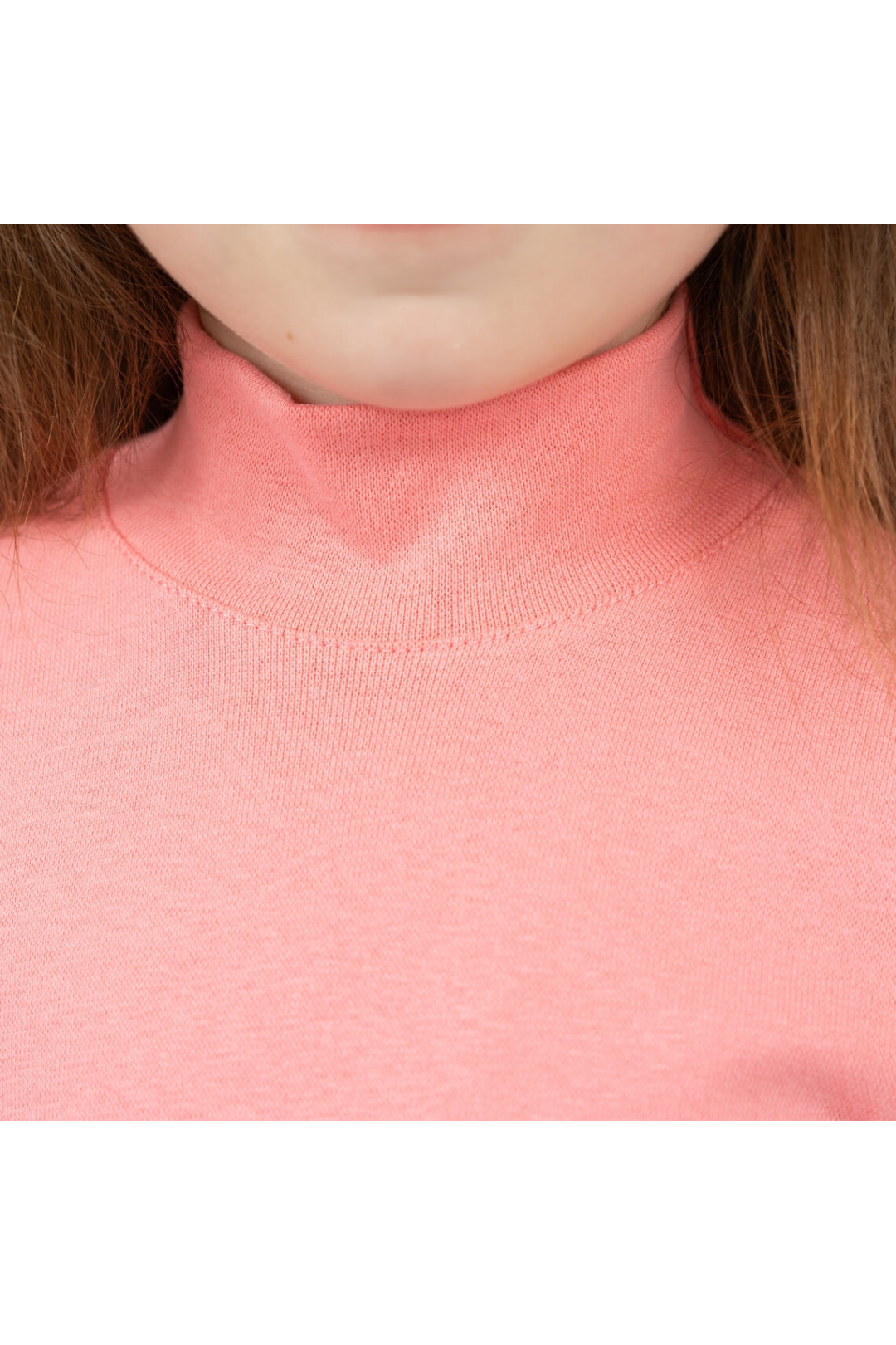 Гольф для дівчаток кораловий стретч