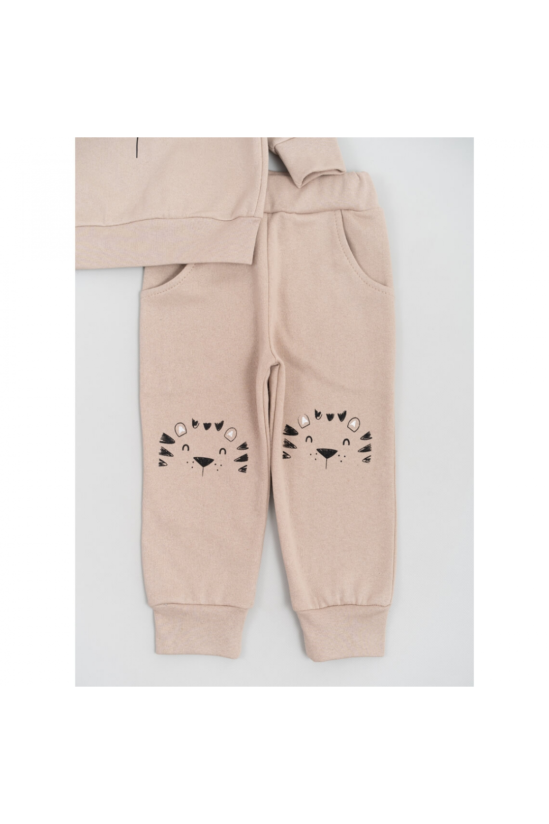 Костюм для малят Ведмедики бежевий начіс (футер)