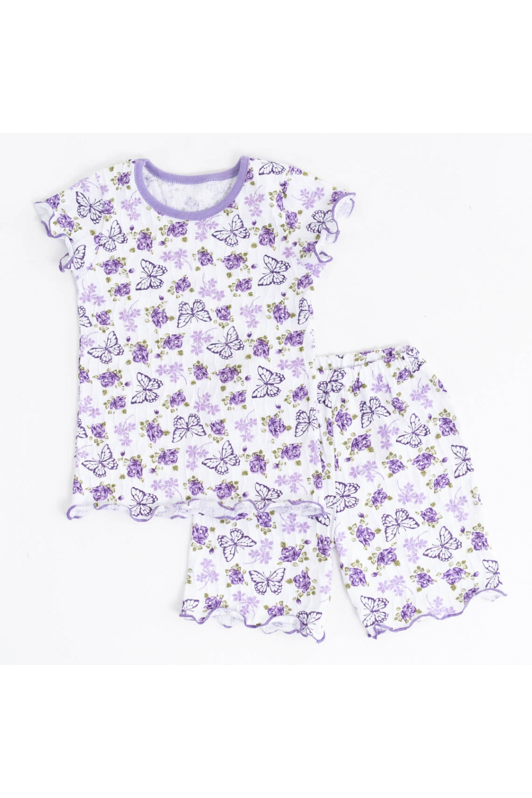 Піжама для дівчинки бузковий жатка