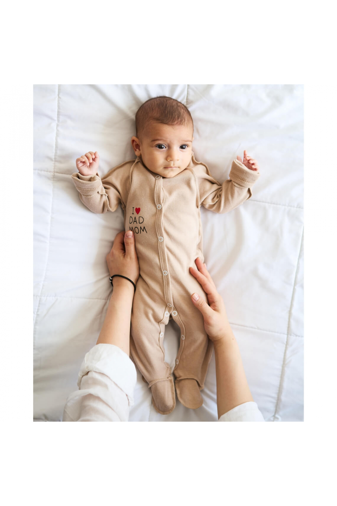 Комплект для новонароджених бежевий інтерлок