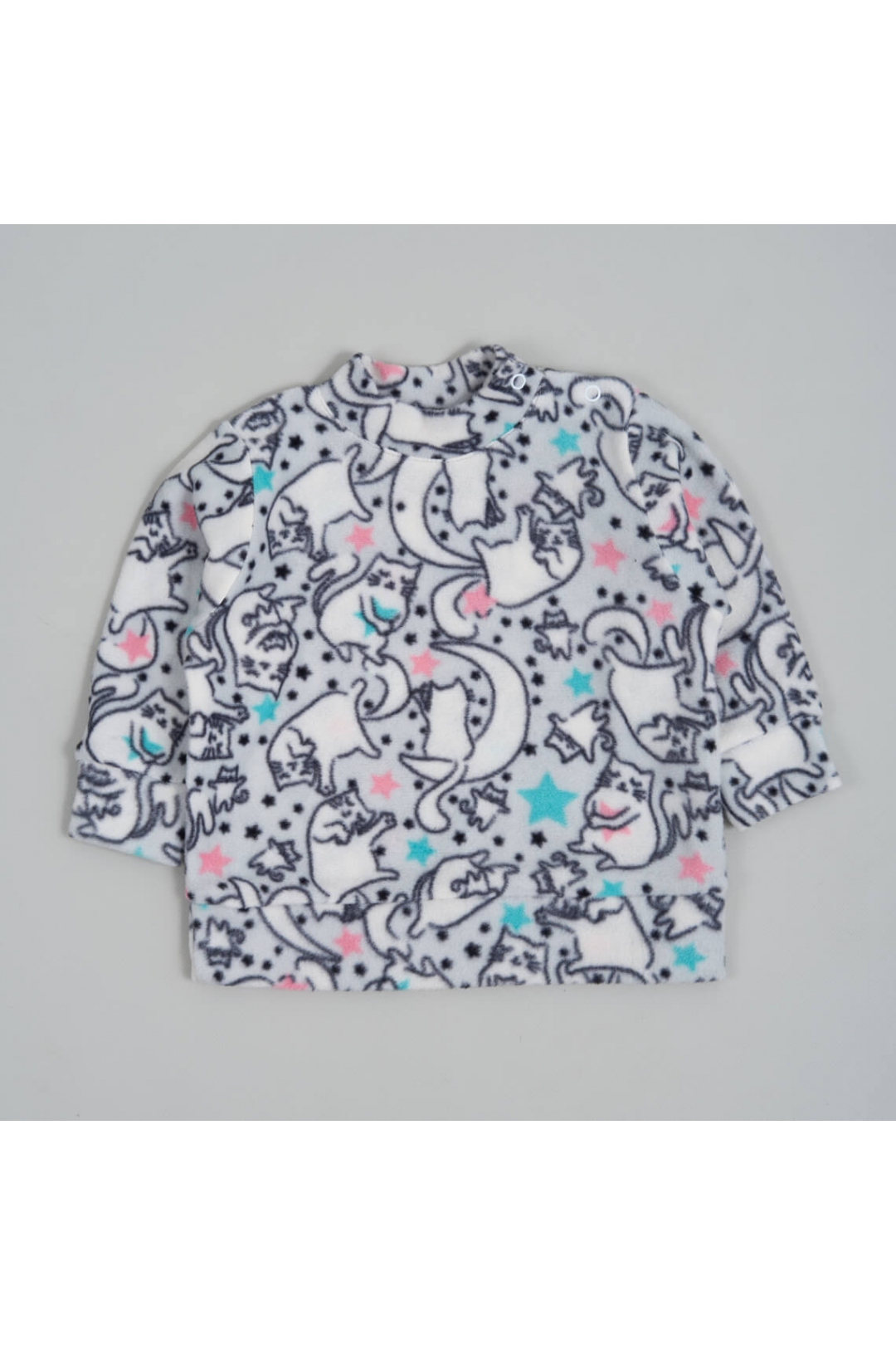 Джемпер для дівчинки Киці  сірий флис