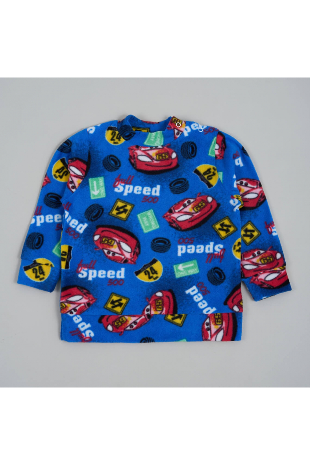 Джемпер для хлопчика Машинки  синій флис
