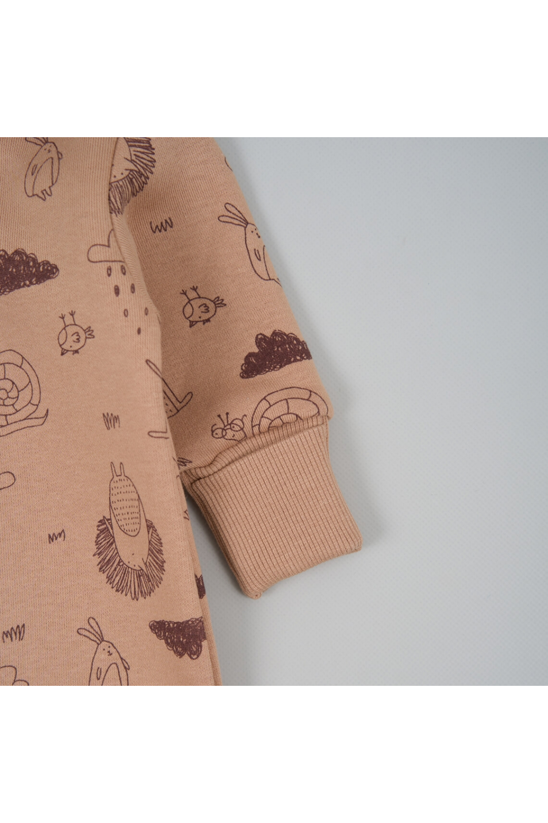 Комбінезон для малят  Лісові Звірята карамель тринитка на флісі