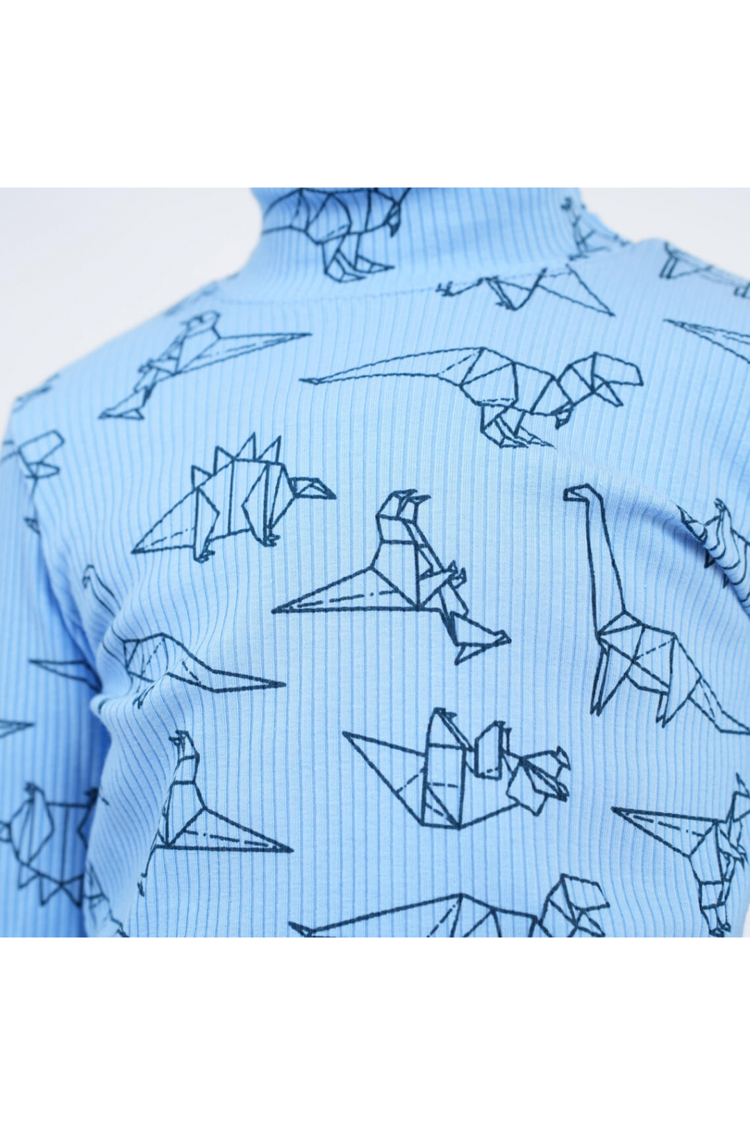 Гольф для хлопчика Діно блакитний рубчик преміум