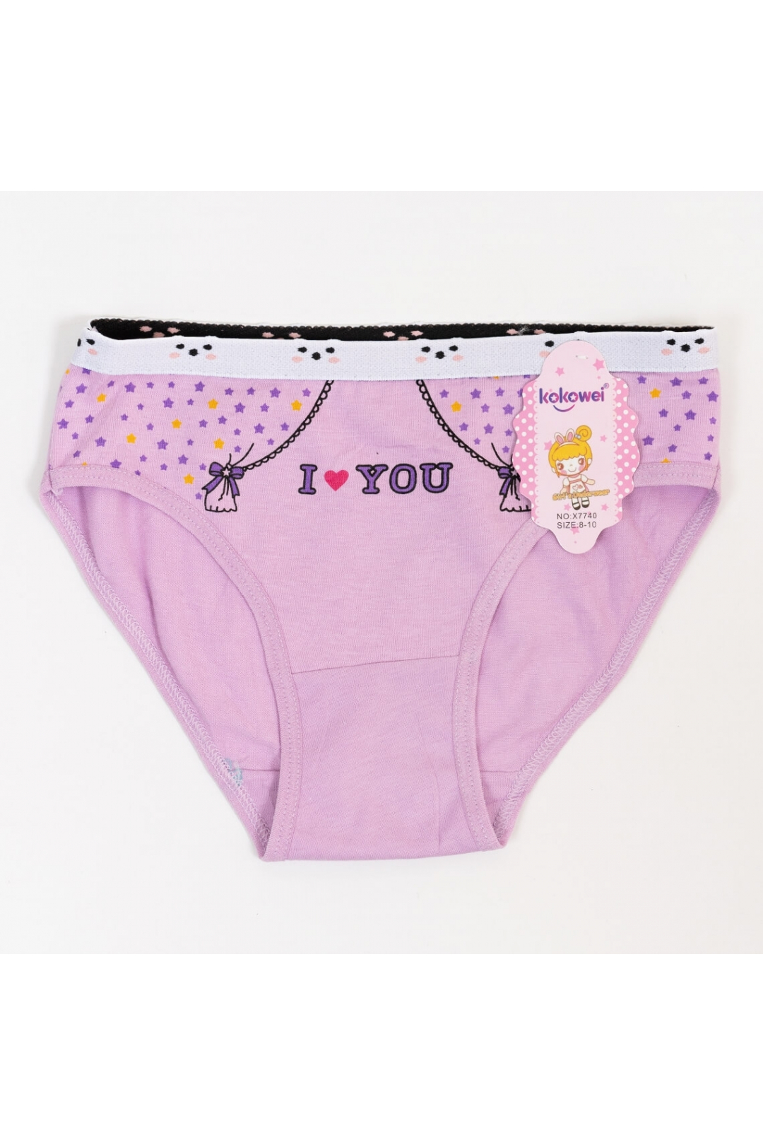 Трусики для дівчинки бузковий стретч-кулір