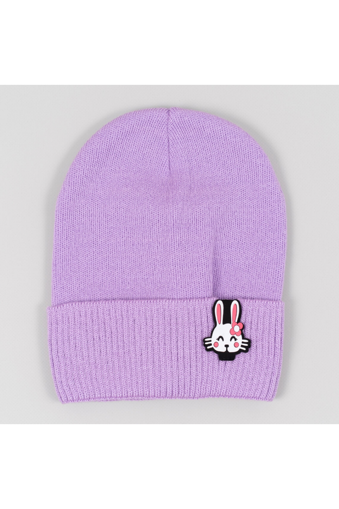 Шапка для дівчинки бузковий в'язка