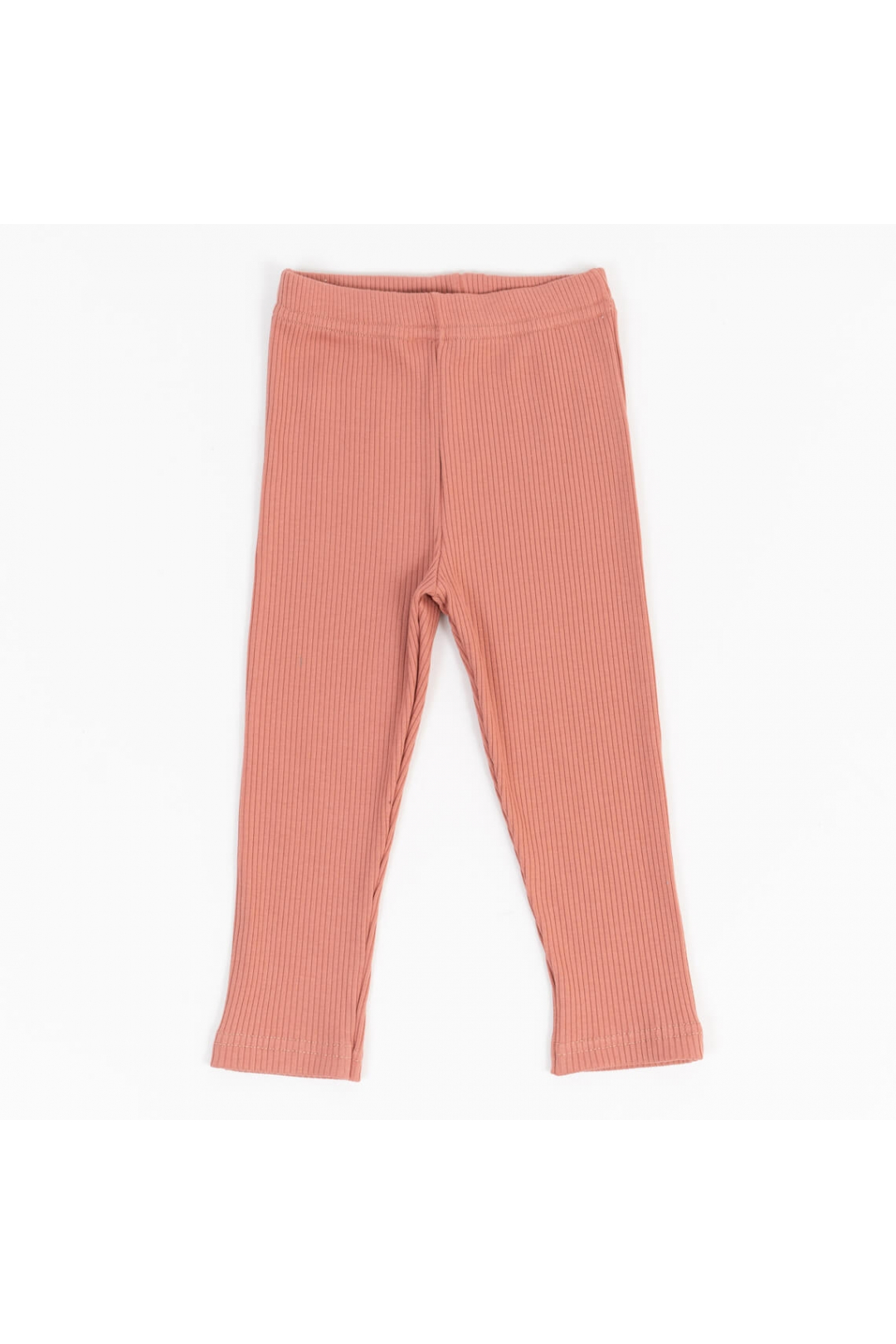 Лосини для дівчинки теракотовий рубчик
