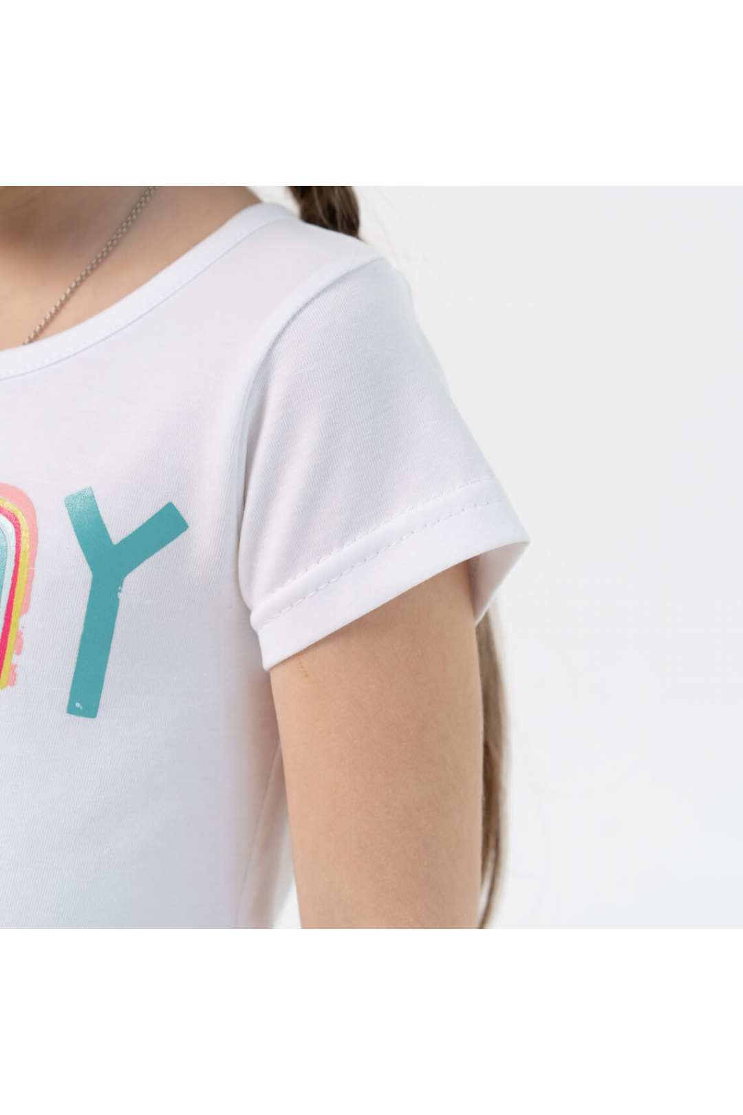 Костюм для дівчинки Квіти білий стретч кулір