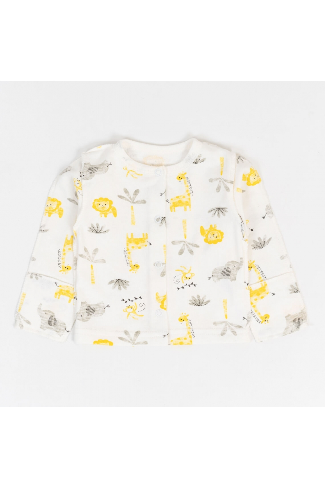 Кофтинка для новонароджених жовтий начіс(футер)