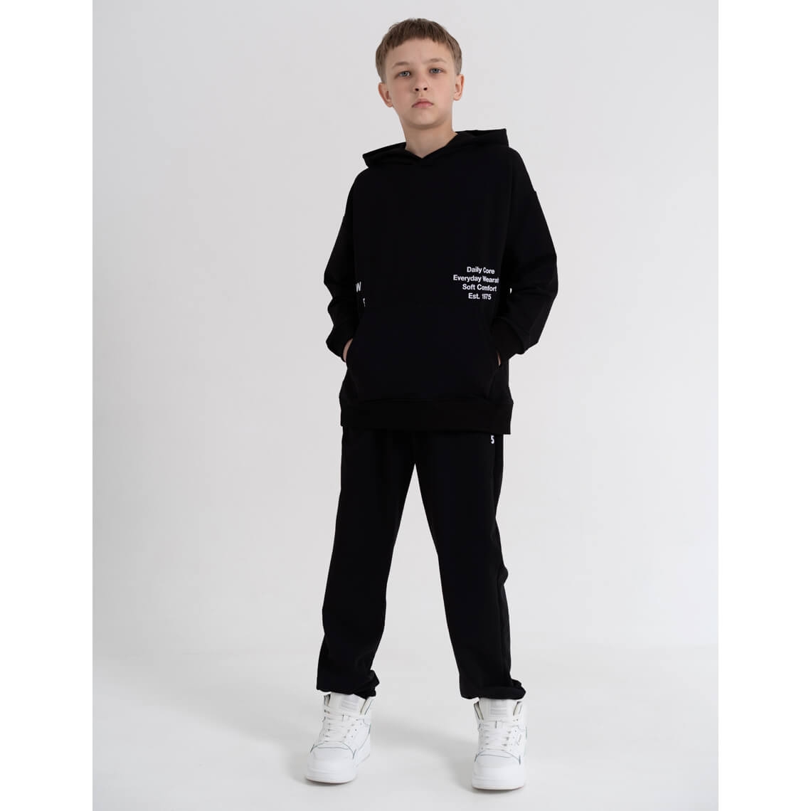 Костюм для хлопчика чорний двонитка