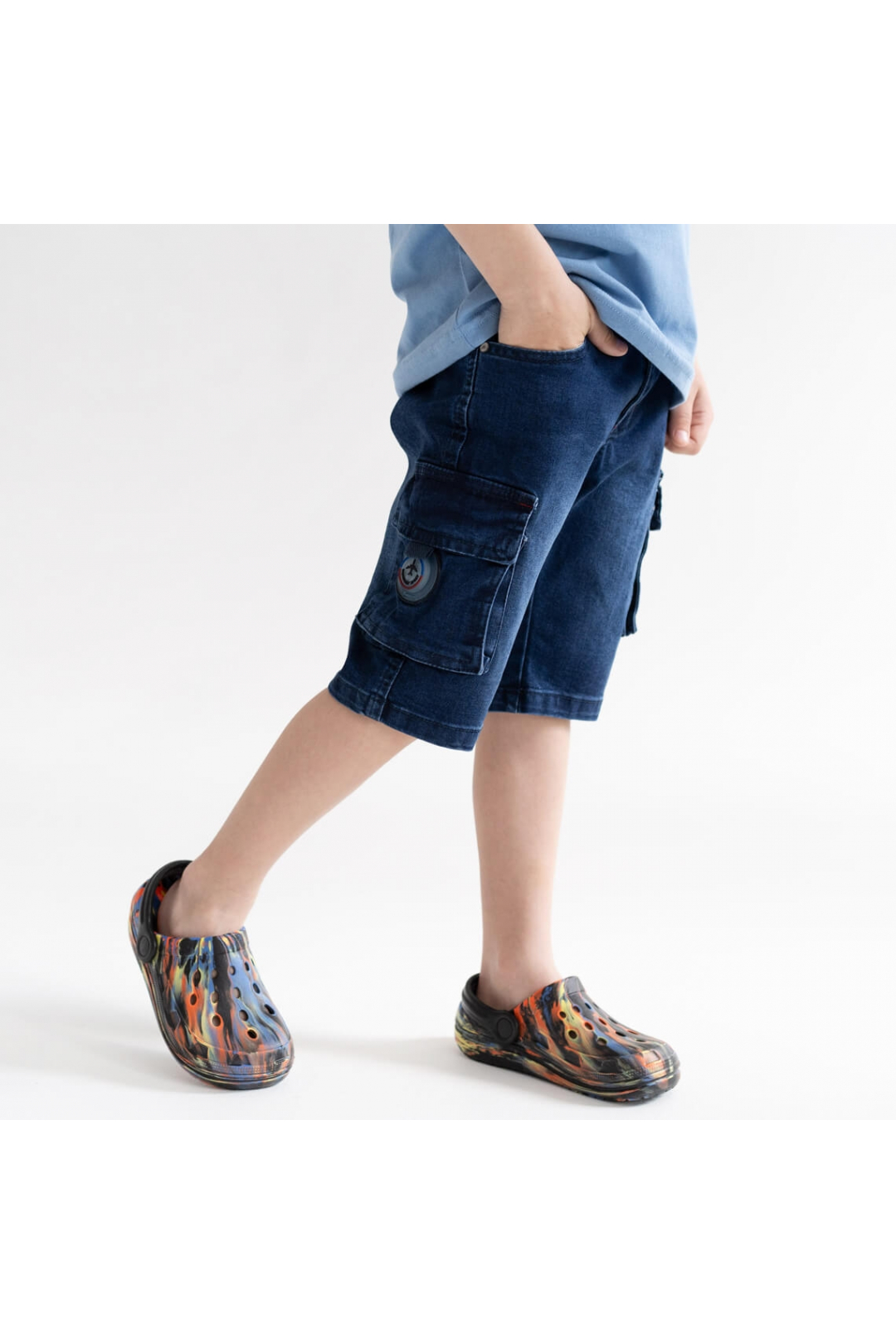 Шорти для хлопчика синій джинс