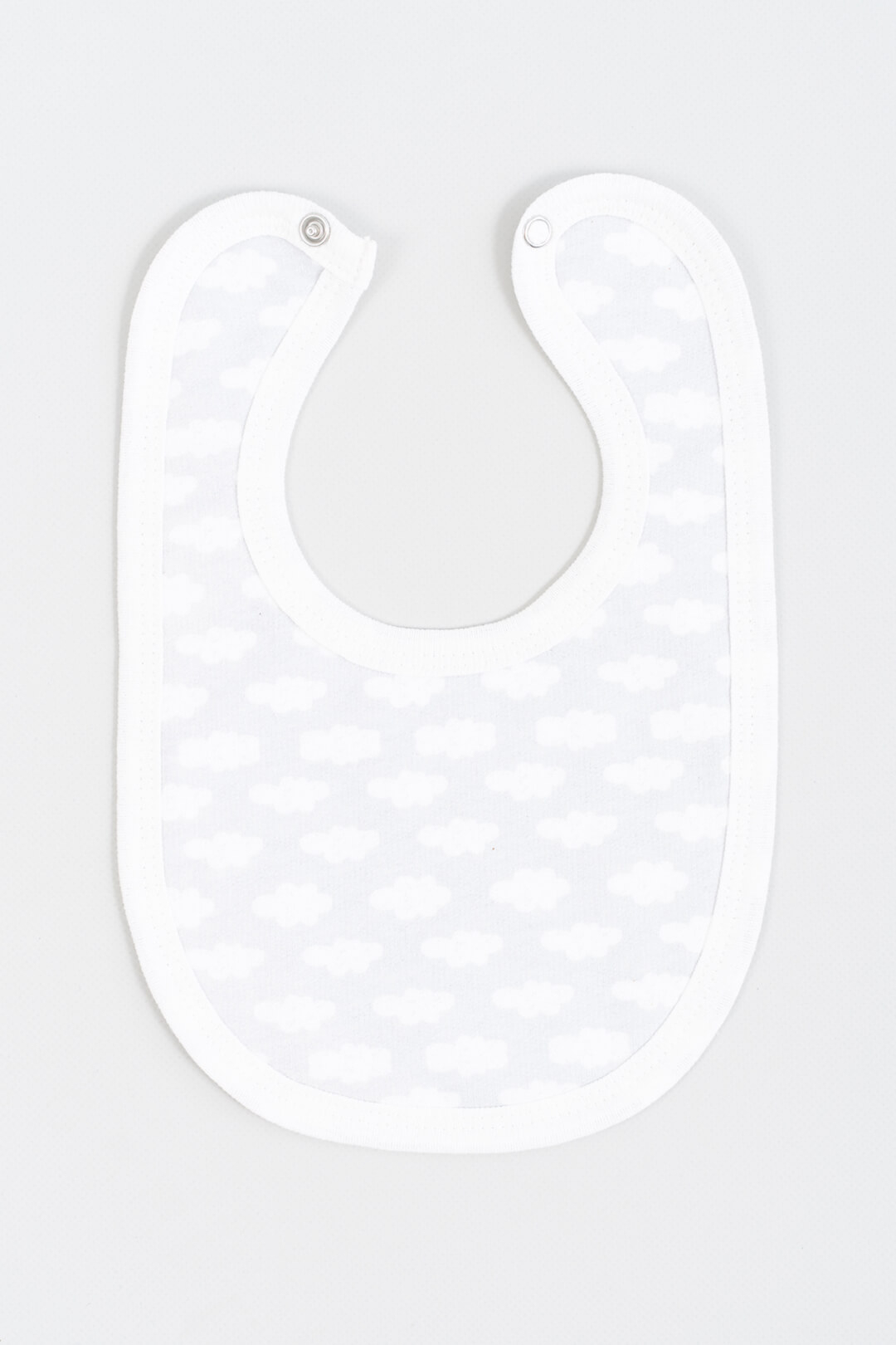 Слинявчик дитячий Хмаринки сірий начіс (футер)