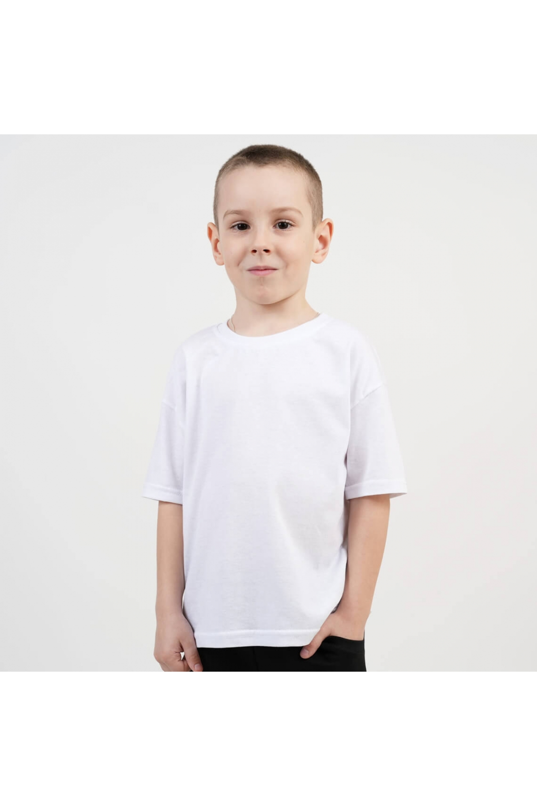 Футболка для хлопчика білий кулір