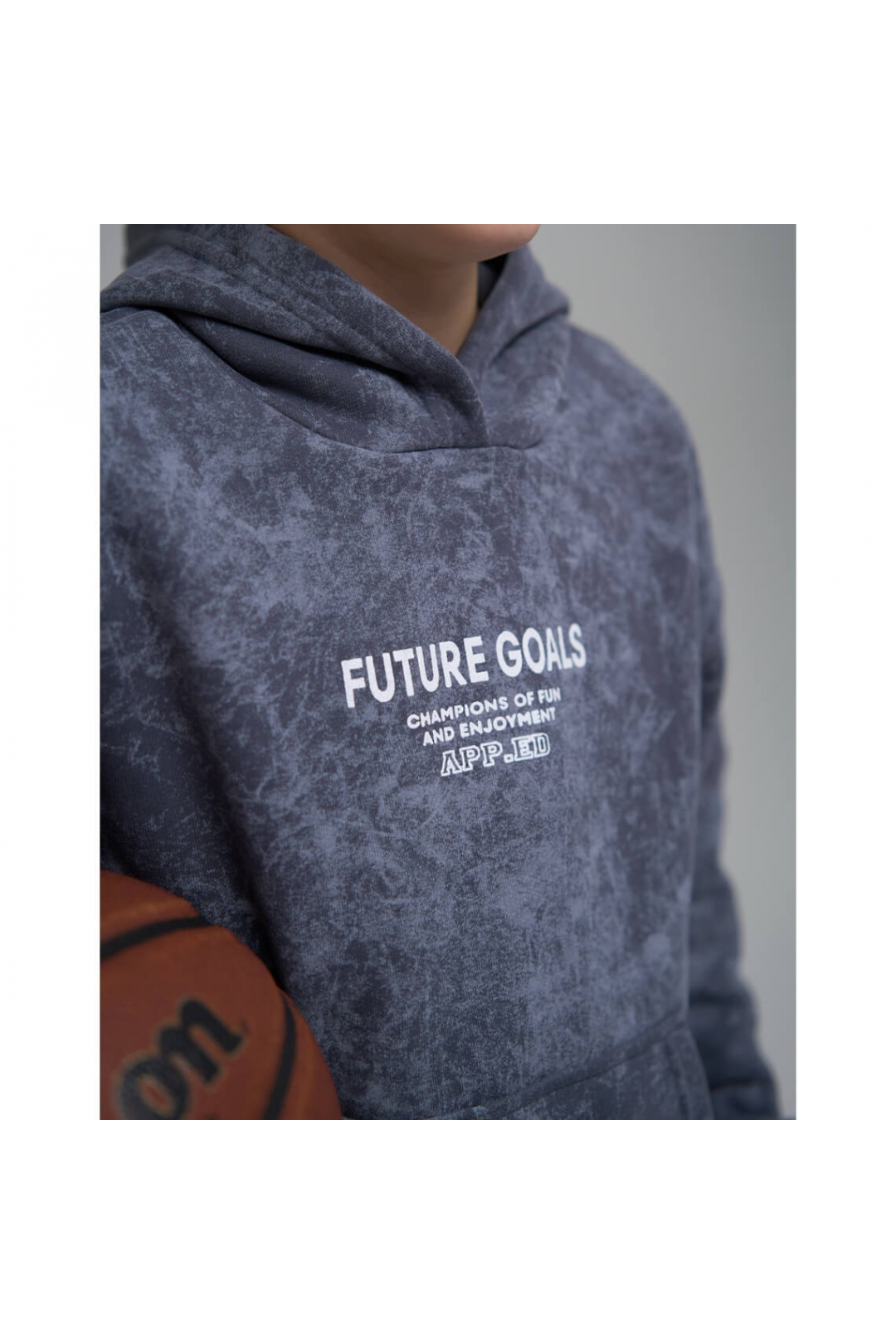 Костюм підлітковий графіт тринитка на флісі