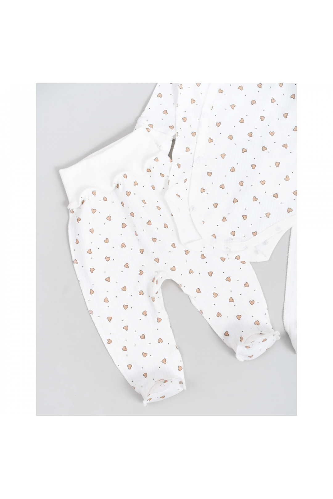 Комплект для новонароджених молочний інтерлок