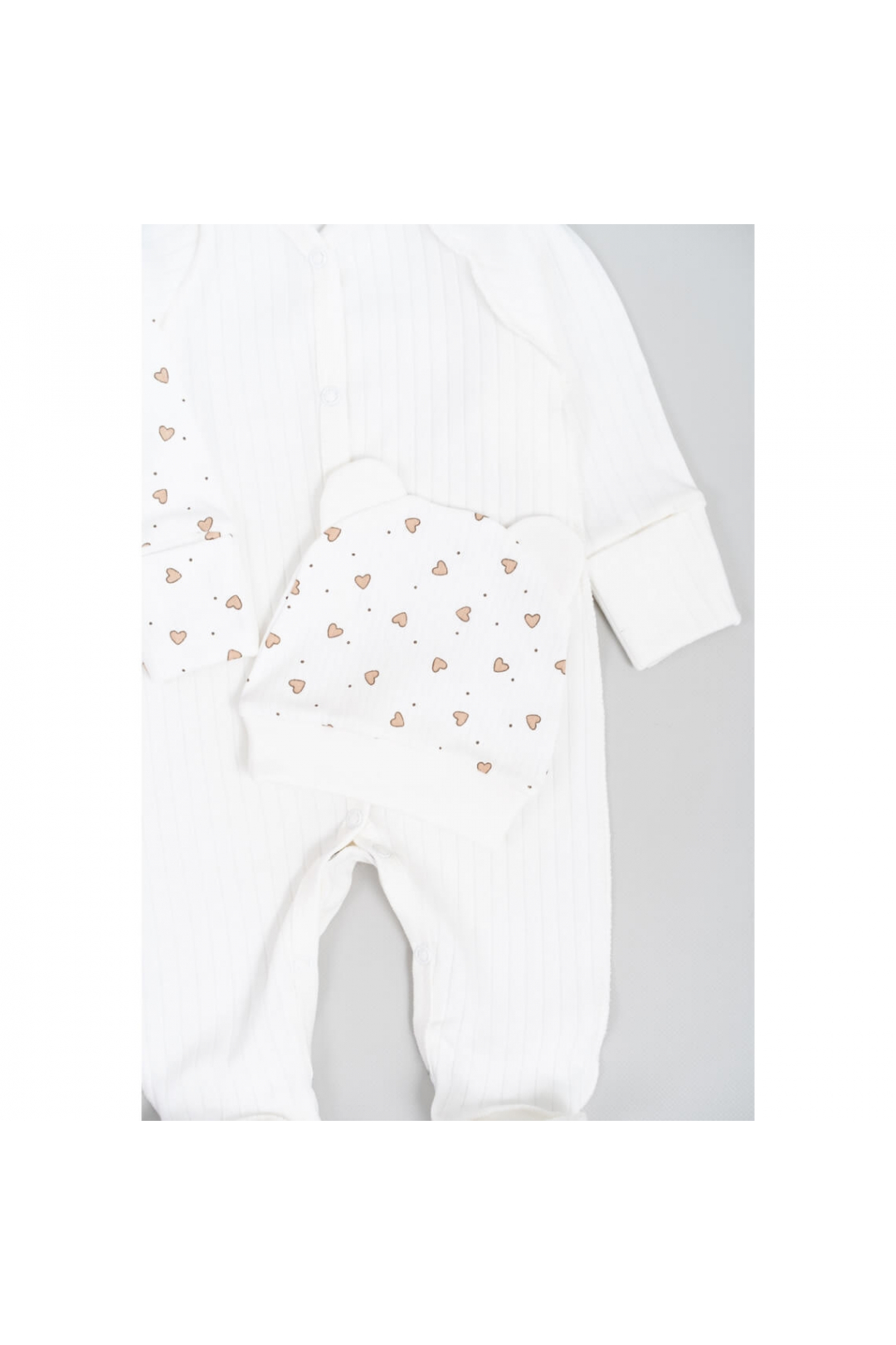 Комплект для новонароджених молочний інтерлок