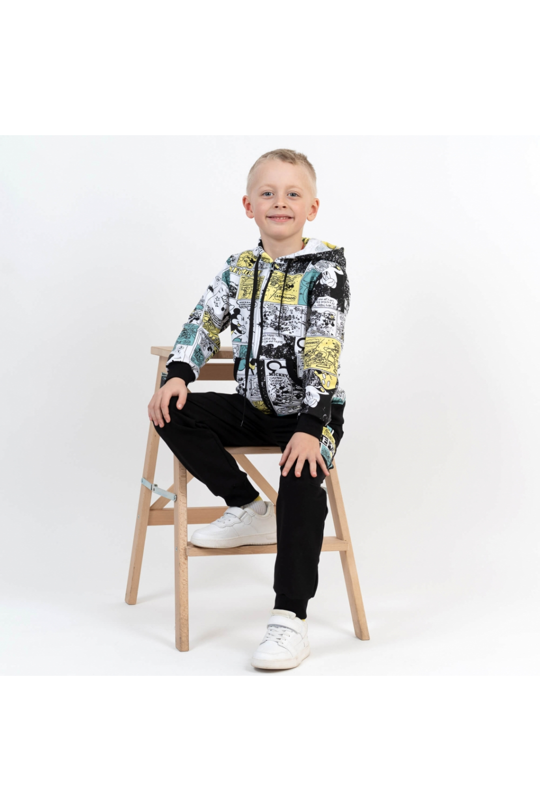 Костюм для хлопчика чорний двонитка