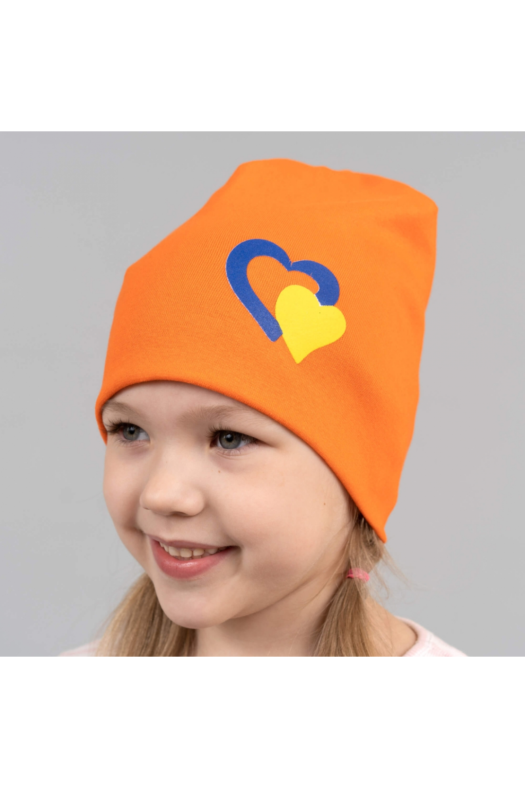 Шапка для дівчинки помаранчевий стретч