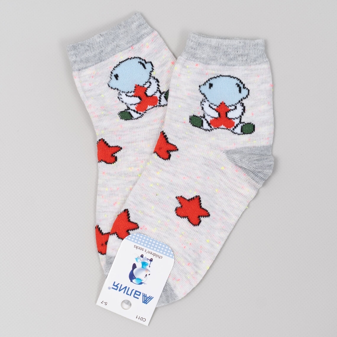 Шкарпетки для хлопчика світло-сірий бавовна