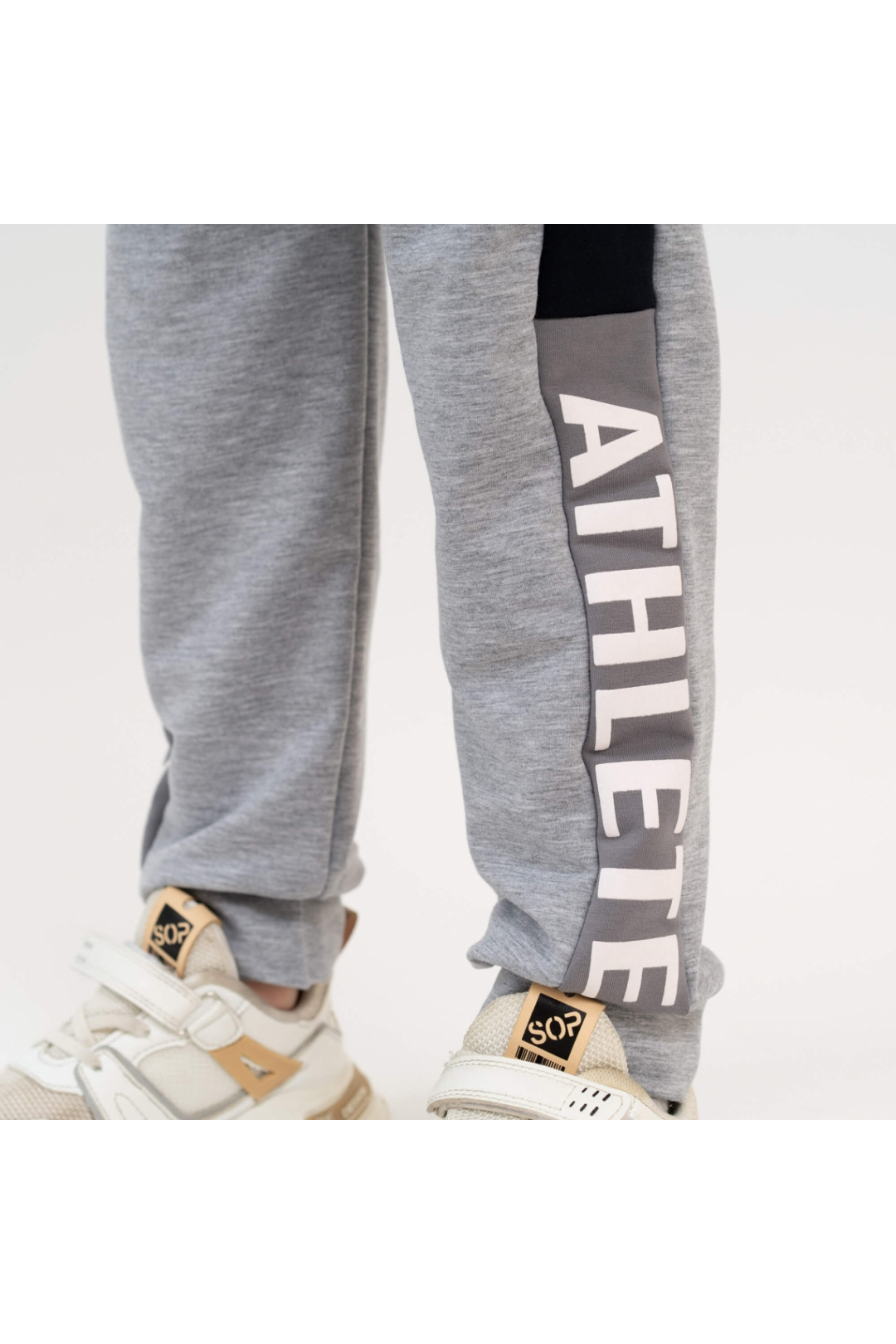 Штани для хлопчиків сірий інтерлок