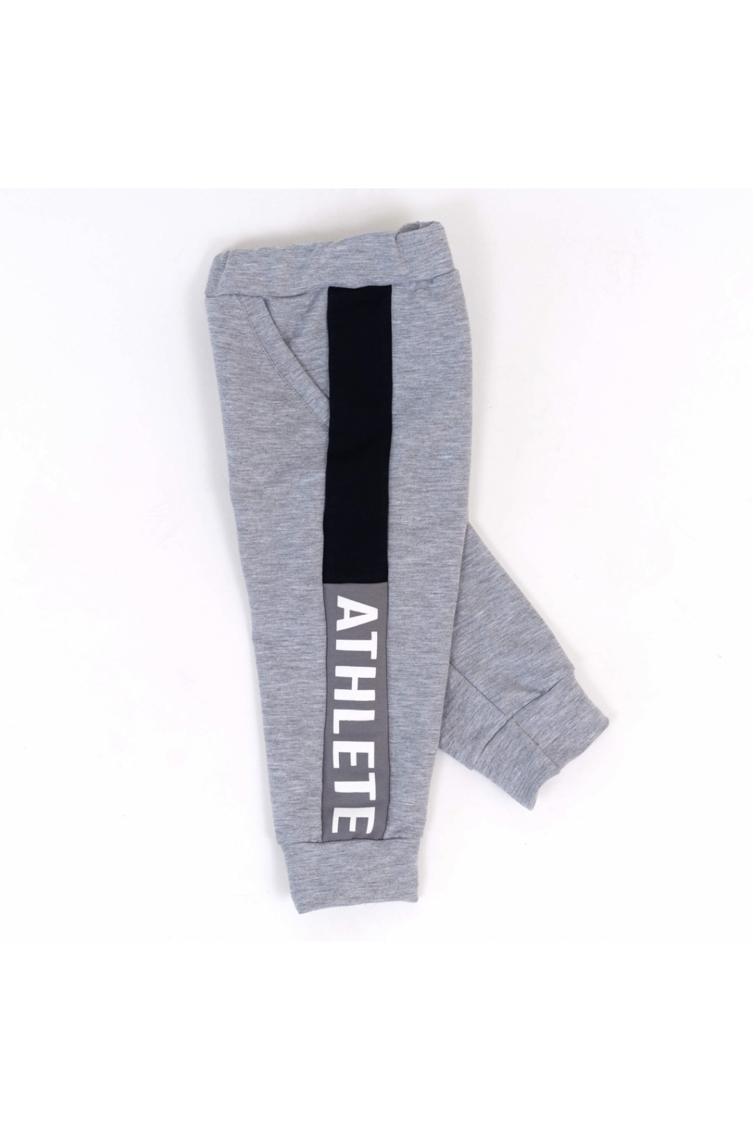 Штани для хлопчиків сірий інтерлок