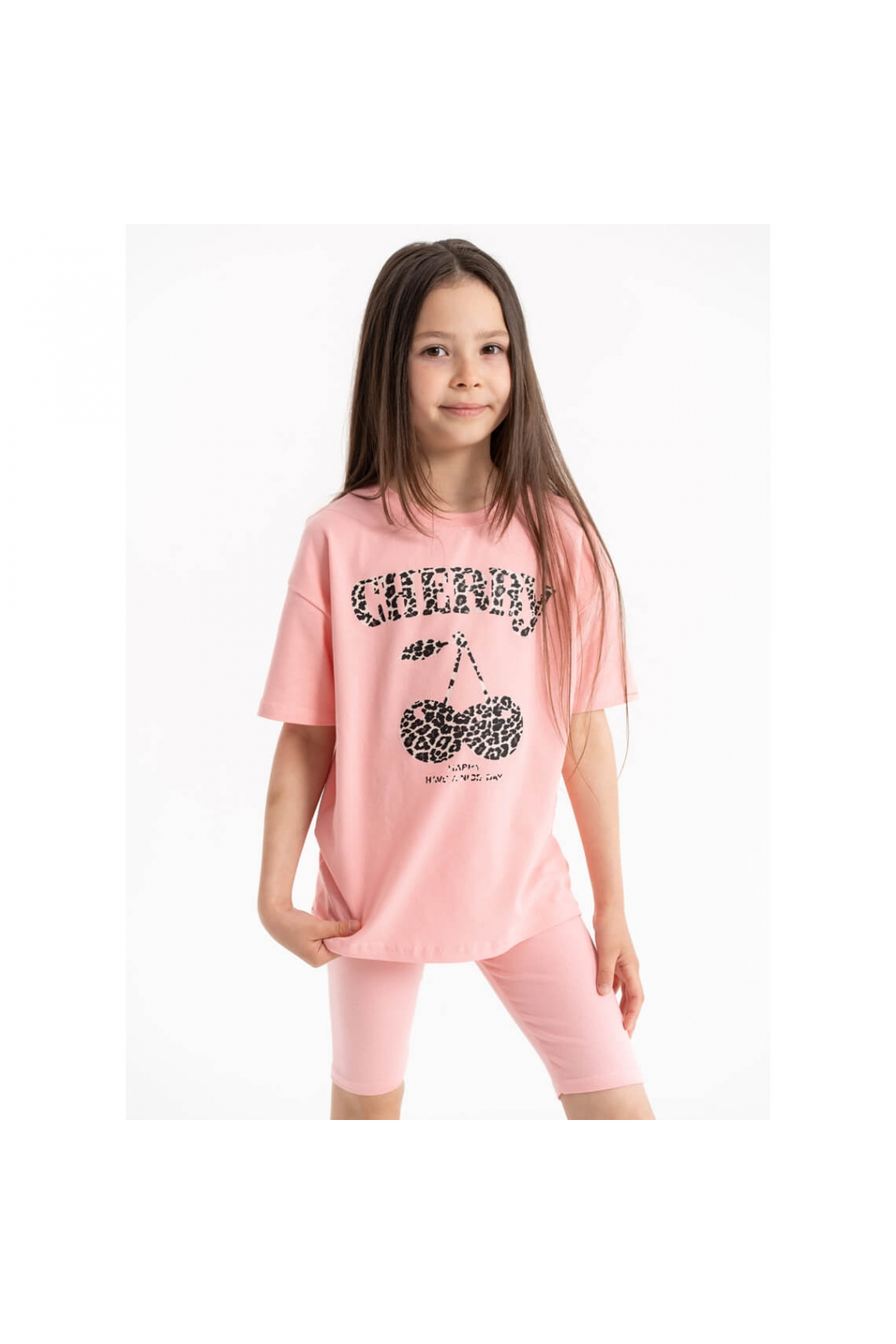 Комплект для дівчинки персик стретч-кулір