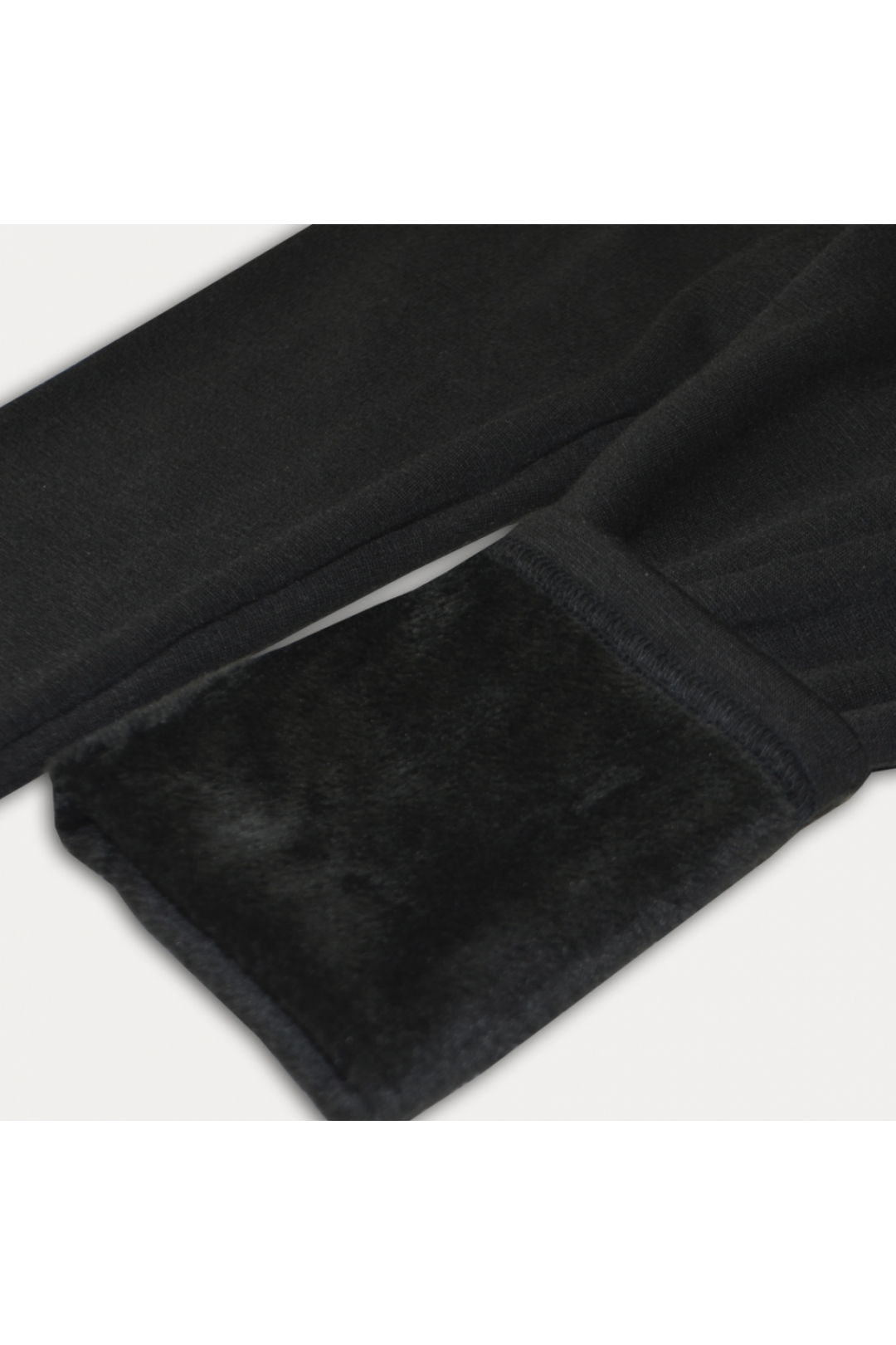 Лосини на хутрі для дівчинки чорний велсофт