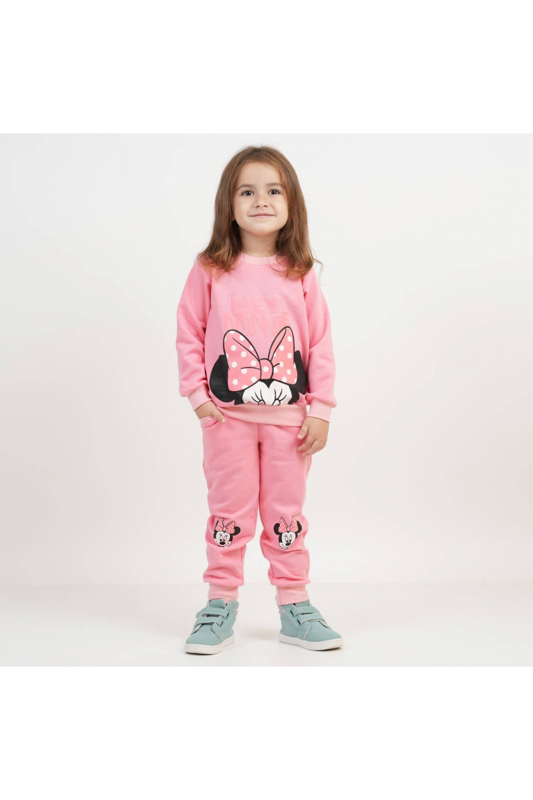 Костюм для дівчинки кораловий начіс (футер)