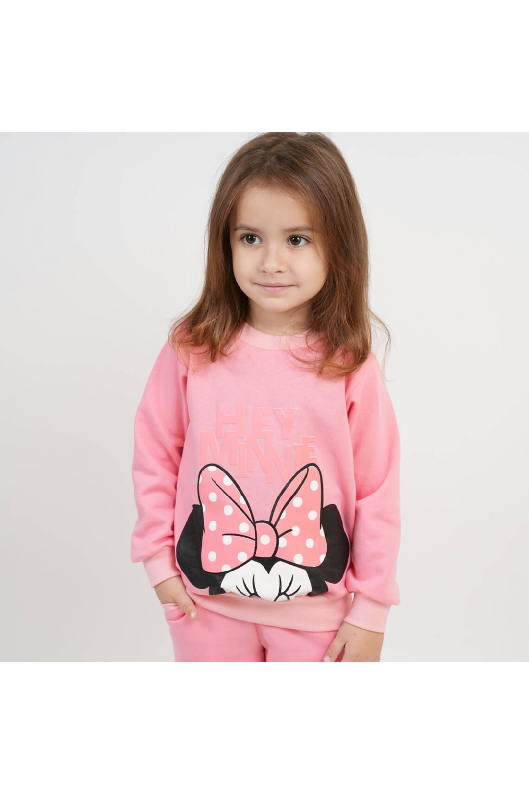 Костюм для дівчинки кораловий начіс (футер)